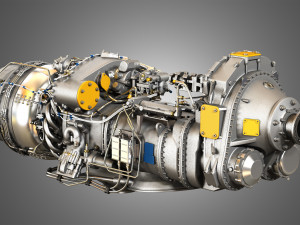 Pw canada - pw100 turboprop engine Modelo 3D
