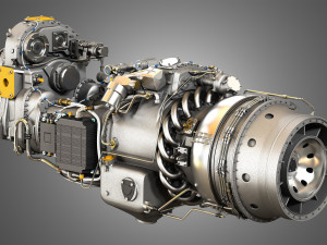 Pw canada - pw100 turboprop engine Modelo 3D