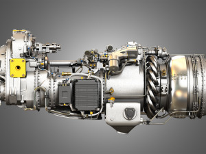 Pw canada - pw100 turboprop engine Modelo 3D