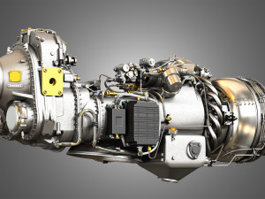 Pw canada - pw100 turboprop engine Modelo 3D