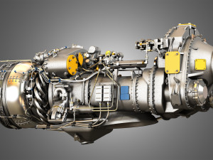 Pw canada - pw100 turboprop engine Modelo 3D
