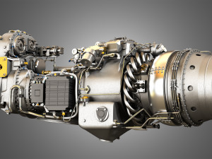 Pw canada - pw100 turboprop engine Modelo 3D