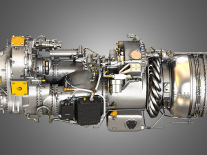 Pw canada - pw100 turboprop engine Modelo 3D