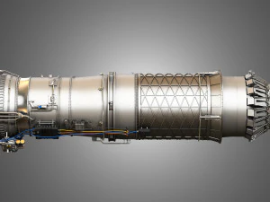 F100 - pw - 220 turbofan motor - i&ccedil; par&ccedil;alarla birlikte 3D Model