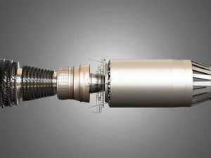 F100 - pw - 220 turbofan motor - i&ccedil; par&ccedil;alarla birlikte 3D Model