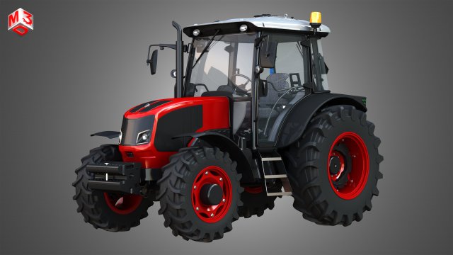 ursus c-3120 tractor 3D Model .c4d .max .obj .3ds .fbx .lwo .lw .lws