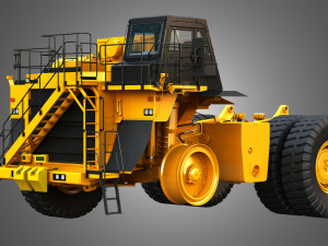 785d mining truck Modèle 3D