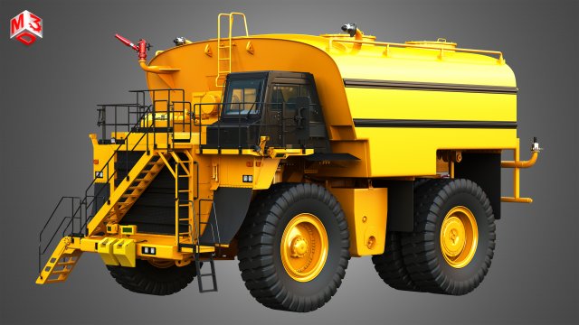 785d - off-highway - water tanker mining truck Modèle 3D .c4d .max .obj .3ds .fbx .stl .blend 