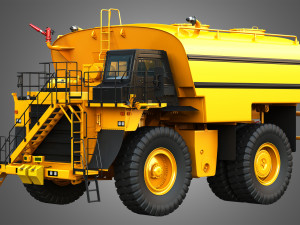 785d - off-highway - water tanker mining truck 3D Model