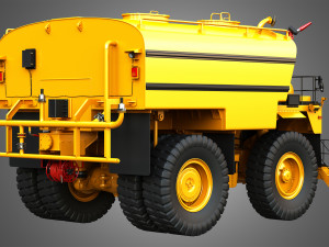 785d - off-highway - water tanker mining truck Modèle 3D