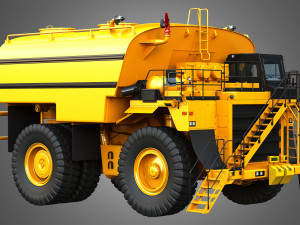 785d - off-highway - water tanker mining truck Modèle 3D