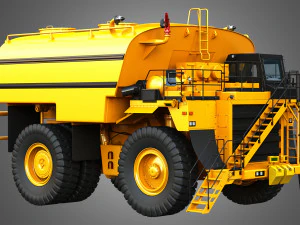 785d - todoterreno - cami&oacute;n minero cisterna de agua Modelo 3D