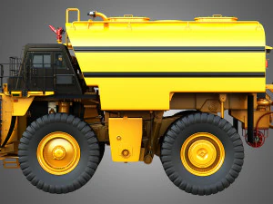 785d - todoterreno - cami&oacute;n minero cisterna de agua Modelo 3D