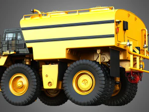 785d - todoterreno - cami&oacute;n minero cisterna de agua Modelo 3D