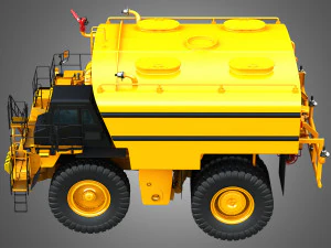 785d - todoterreno - cami&oacute;n minero cisterna de agua Modelo 3D