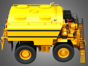 785d - todoterreno - cami&oacute;n minero cisterna de agua Modelo 3D