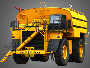 785d - off-highway - water tanker mining truck Modèle 3D