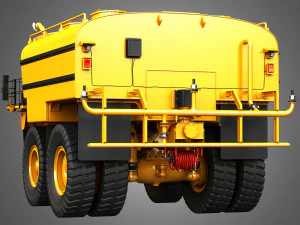 785d - todoterreno - cami&oacute;n minero cisterna de agua Modelo 3D