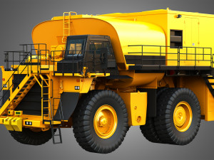 785d - off-highway - fuel and lube mining truck 3D Model