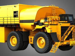 785d - off-highway - fuel and lube mining truck 3Dモデル