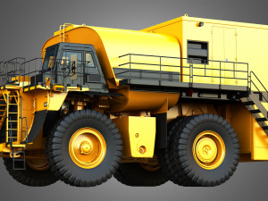 785d - off-highway - fuel and lube mining truck 3Dモデル