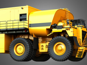 785d - off-highway - fuel and lube mining truck 3Dモデル