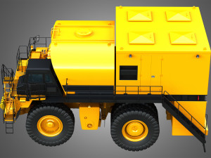 785d - off-highway - fuel and lube mining truck 3Dモデル