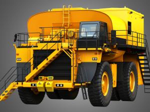 785d - off-highway - fuel and lube mining truck 3Dモデル
