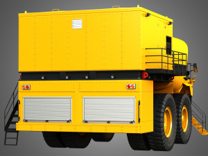 785d - off-highway - fuel and lube mining truck 3Dモデル