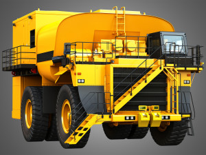 785d - off-highway - fuel and lube mining truck 3Dモデル