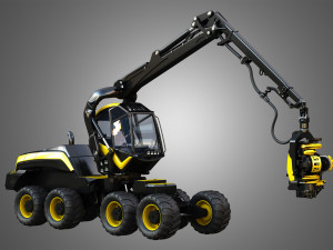 ponsse scorpionking forestry machine 3D Model