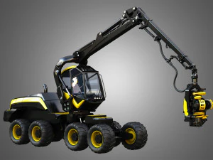 ponsse scorpionking forestry machine 3D Model