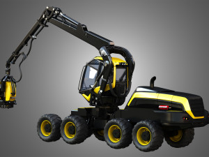ponsse scorpionking forestry machine 3D Model