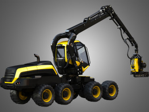 ponsse scorpionking forestry machine 3D Model