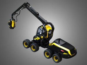 ponsse scorpionking forestry machine 3D Model