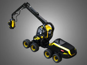 ponsse scorpionking forestry machine 3D Model
