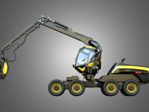 ponsse scorpionking forestry machine 3D Model