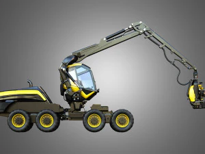 ponsse scorpionking forestry machine 3D Model
