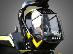 ponsse scorpionking forestry machine 3D Model