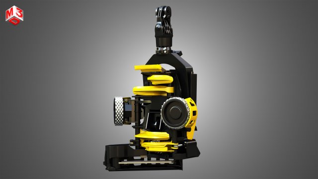 scorpion king forestry harvester head 3D Model .c4d .max .obj .3ds .fbx .stl .blend 