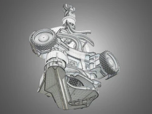scorpion king forestry harvester head 3D Model