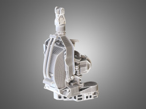Forestry Crane with Harvester Head 3Dモデル