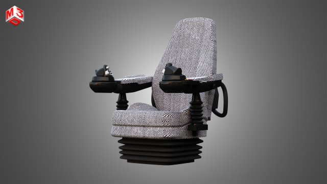 Vehicle Seat - A1 3D Модель .c4d .max .obj .3ds .fbx .stl .blend 