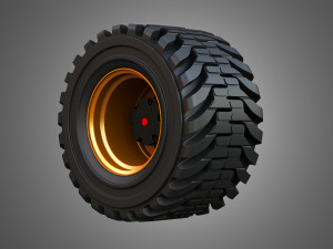 H21D Forestry Harvester Wheel and Tire Model 3D