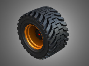 H21D Forestry Harvester Wheel and Tire Model 3D