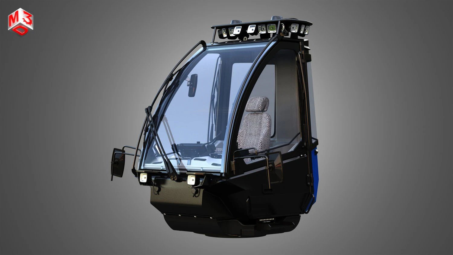 Cabine Florestal H21D Modelo 3D .c4d .max .obj .3ds .fbx .stl .blend