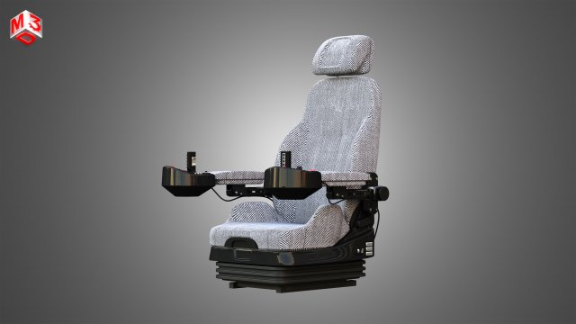 H21D Forestry Harvester Seat Model 3D .c4d .max .obj .3ds .fbx .stl .blend 