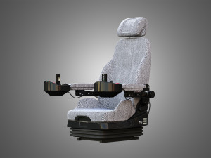 H21D Forestry Harvester Seat 3D Model