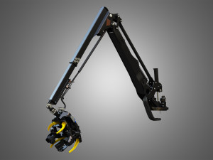 H21D Forestry Harvester Head with Arm Modelo 3D