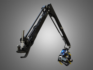 H21D Forestry Harvester Head with Arm 3D Model